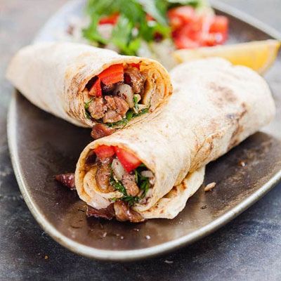 yum yum grill Shawarma lamb tantuni wrap